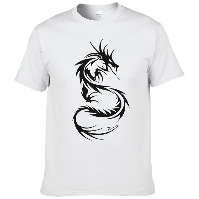 Fashion Summer Dragon Tattoo T Shirt Men Cotton Printed Short Sleeve Tops Cool Tees Casual T Shirt Male Graphic Tees T Shirt Shopping Awesome Tee Shirts From Aringstore 24 2 Dhgate Com