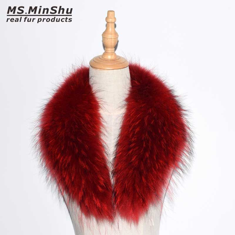 real fur detachable collar
