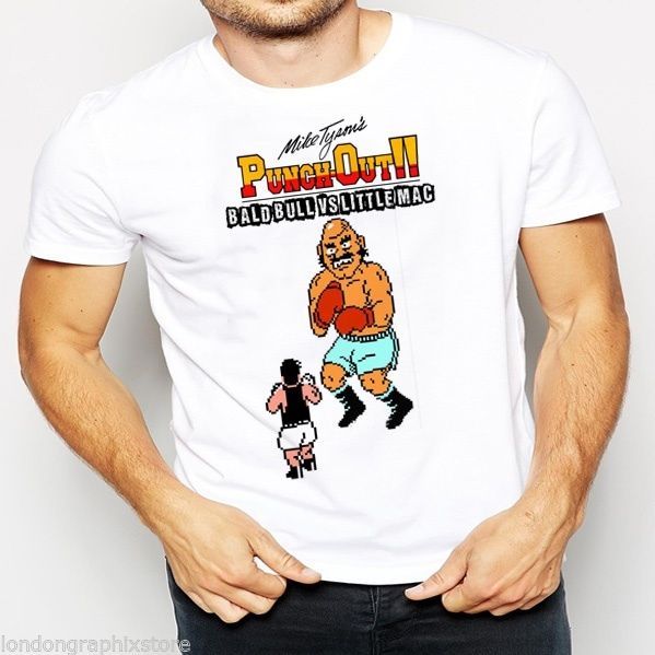 HOODIE BOXING NES MIKE TYSON PUNCHOUT T-SHIRT VIDEOGAME TANK TOP RETRO