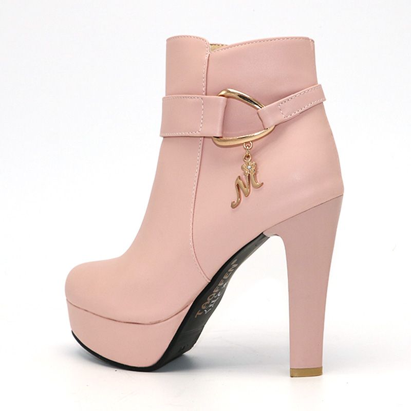ladies platform ankle boots