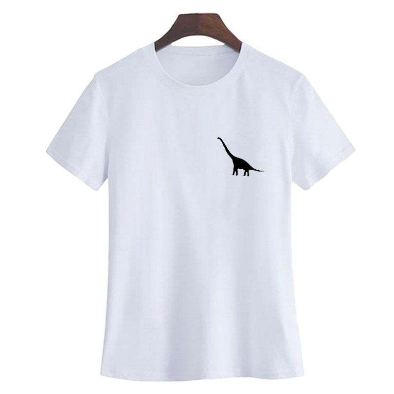 Camiseta estampada con estampado de dinosaurios niños estampada con estampados animales Harajuku con