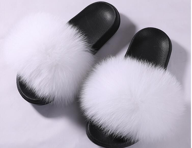 designer fuzzy slippers