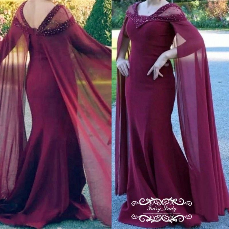 burgundy chiffon shawl