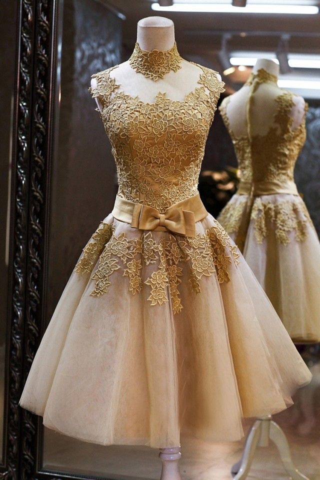 Gold Lace Tulle Ball Gown Cocktail Dresses 18 Knee Length Party Dresses Elegant Short Prom Gowns From Sarawedding 47 Dhgate Com Gold Lace Tulle Ball Gown Cocktail Dresses 18 Knee Length Party Dresses Elegant Short Prom Gowns From Sarawedding 47 Dhgate Com