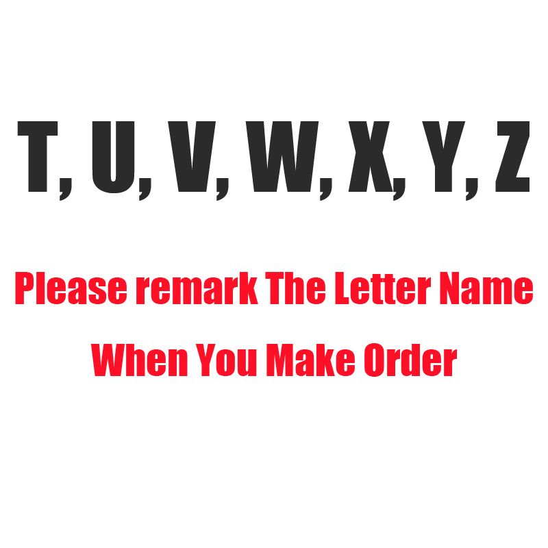 T-Z Please remark the Letter Name