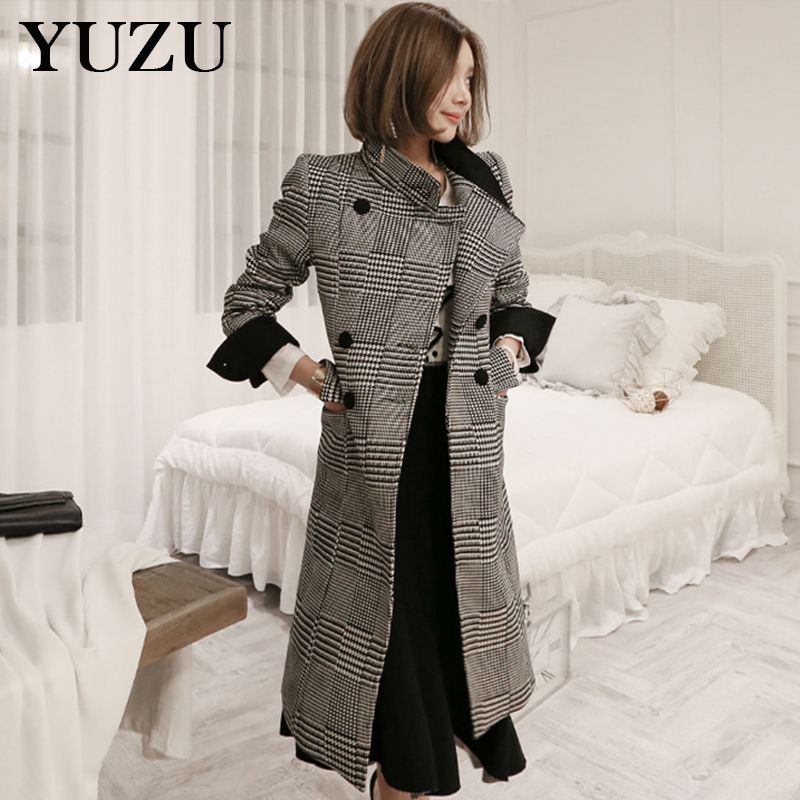 Acquistare Cappotti E Giacche Invernali Donna Cappotti Di Lana Scozzese Cappotto  Di Lana A Maniche Lunghe A Doppio Petto Economico | Consegna Veloce E  Qualità | DHgate Italy