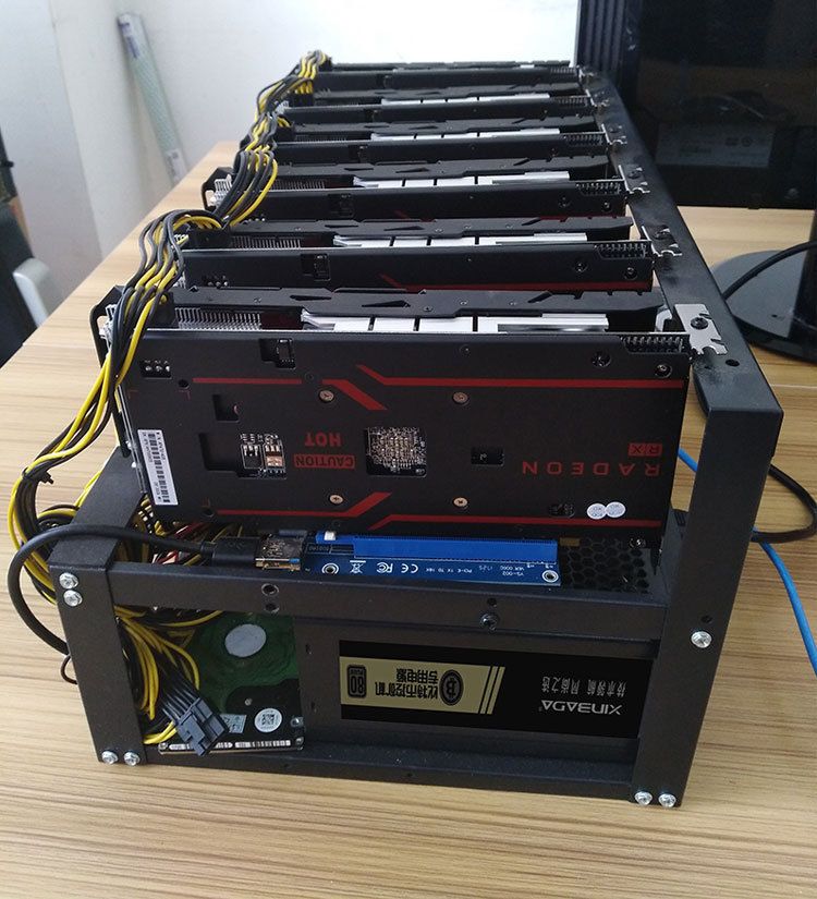 2021 Steel Bitcoin Miner Case Mining Frame Mining Rig Open ...