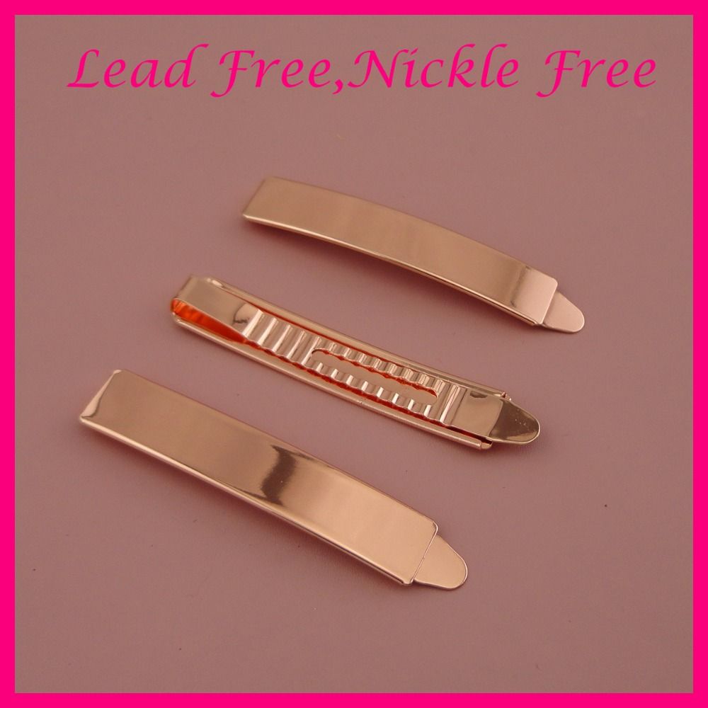 1 3cm 7 2cm 2 85 Rose Golden Plain Metal Slide Bobby Pins At Lead Free And Nickle Free Metal Hair Barrettes Clips From Mnyt 13 79 Dhgate Com