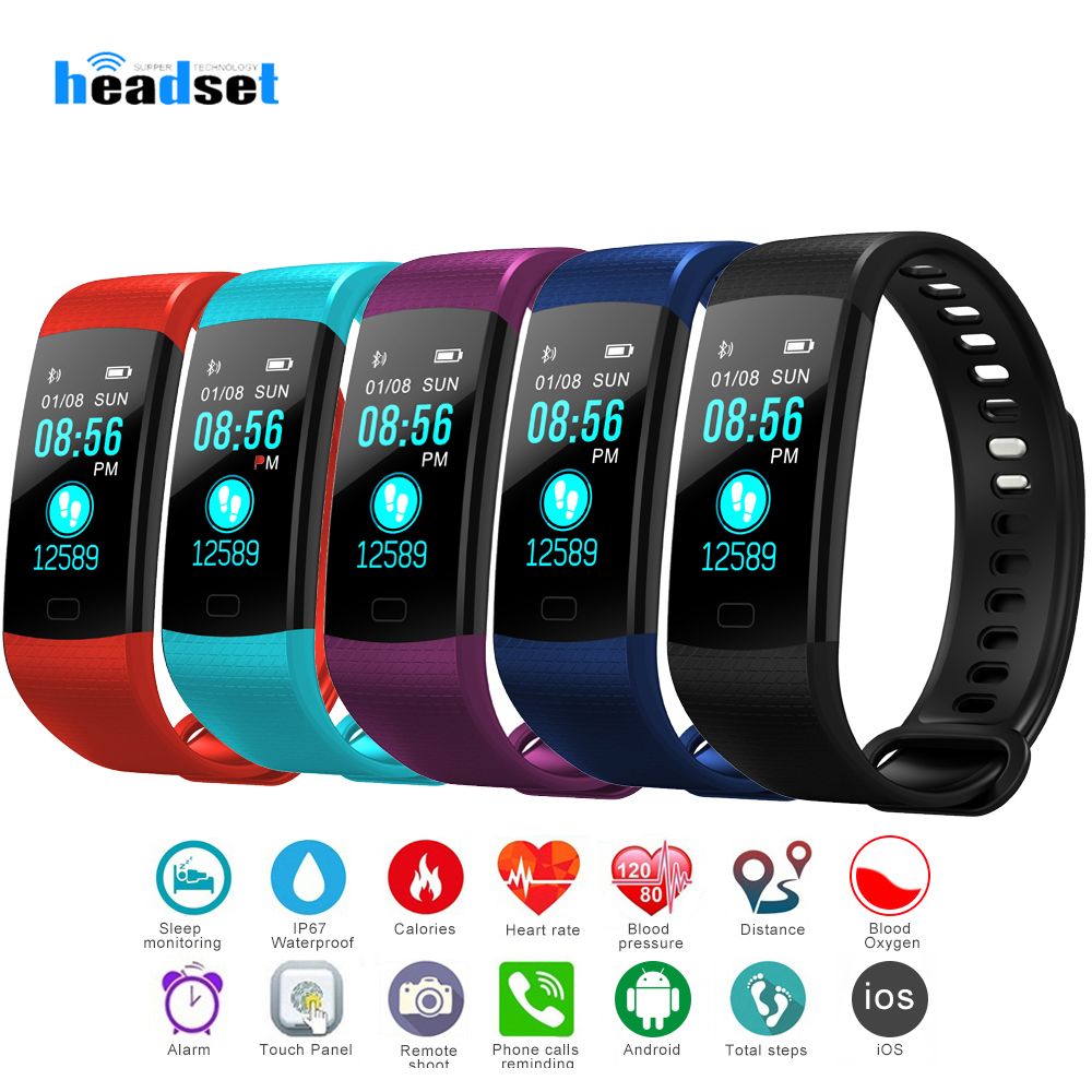 Y5 Smart Bracelet Ip67 Waterproof Watch Heart Rate With Fitness Tracker Step Counter Activity Monitor Calorie Counter For Smartphones Wearable Tracker Wristband Silicone From Superheadset 9 72 Dhgate Com