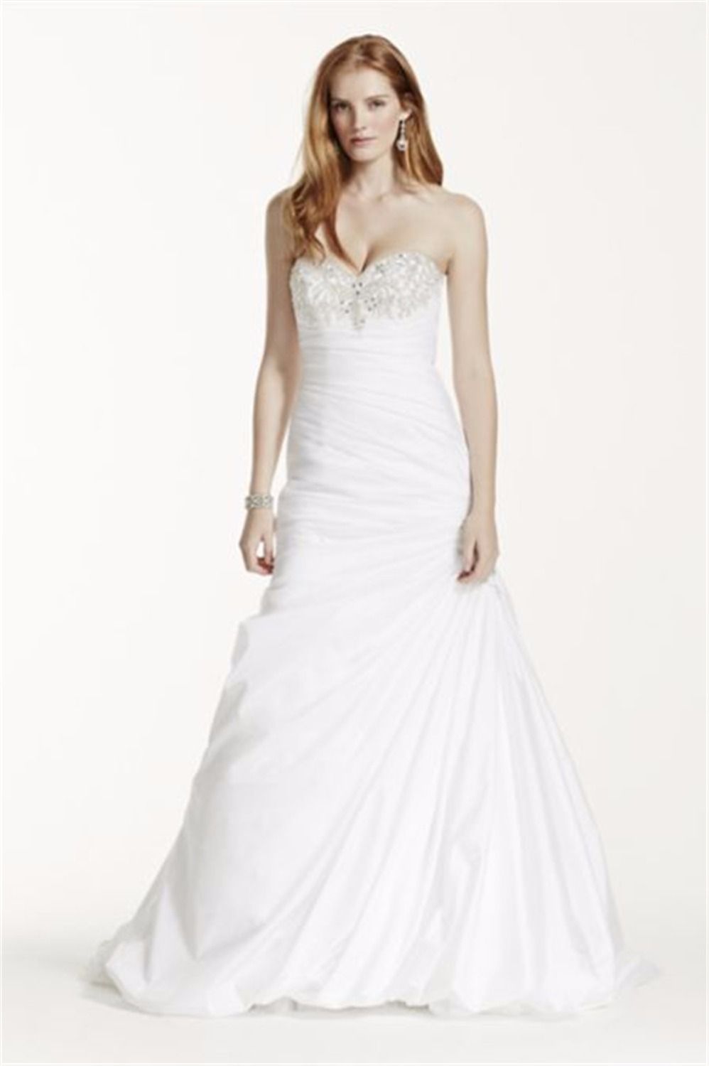 sweetheart trumpet wedding dress