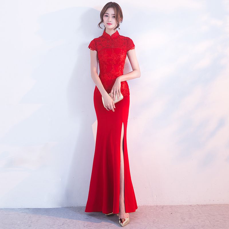 plus size chinese wedding dress