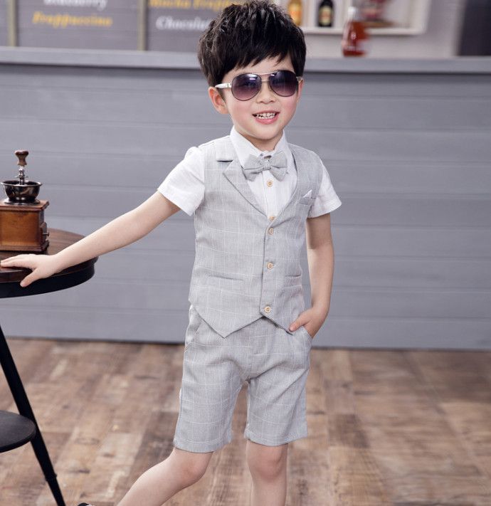 short sleeve shirt and waistcoat