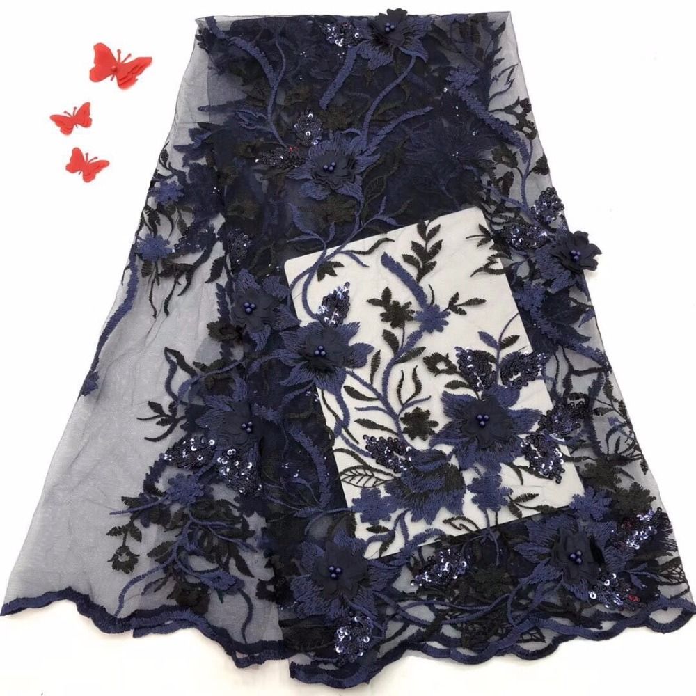 navy guipure lace fabric
