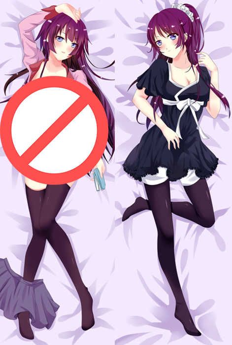 Bakemonogatari Anime Characters Sexy Girl Senjougahara Hitagi Hanekawa Tsubasa Body Pillowcase Black Hanekawa Araragi Karen Dakimakura From Animefans 22 12 Dhgate Com