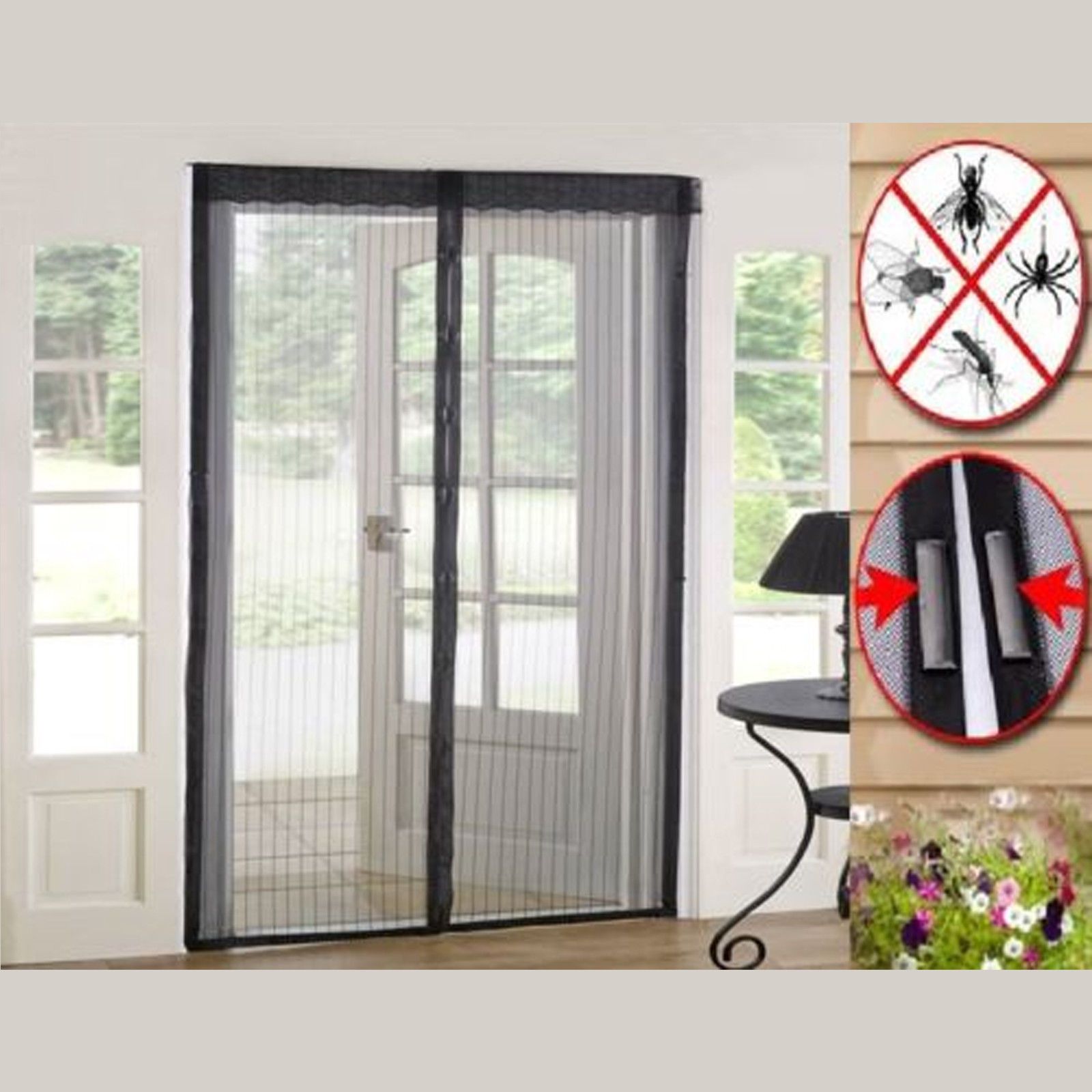 New Magic Sheer Curtains Door Mesh Magnetic Hands Free Fly Mosquito Bug Insect Screen 100 X 210cm Magnetic Curtain Rods Best Curtains From Ycoco
