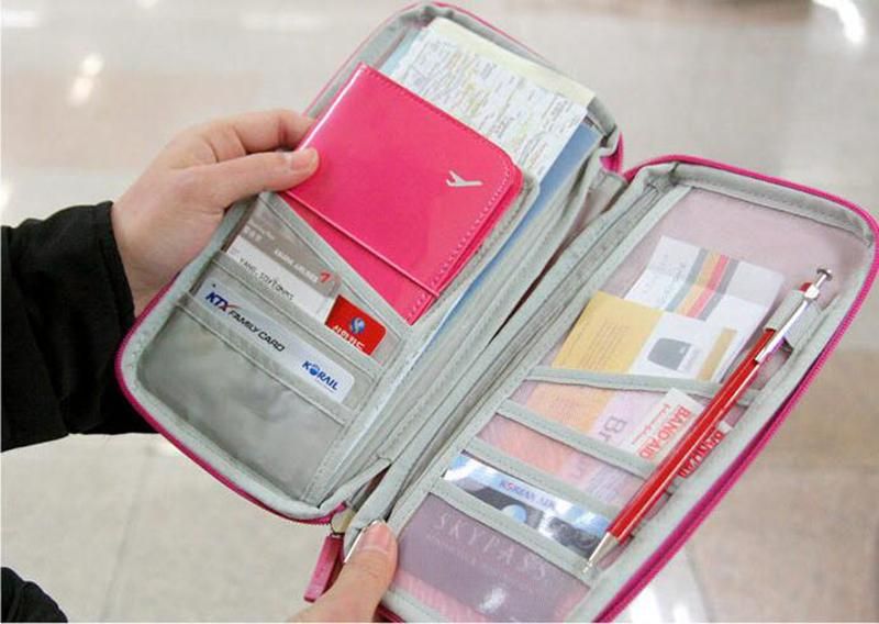 Cat Sign Gate Multi-purpose Travel Passport Set With Storage Bag Leather Passport Holder Passport Holder With Passport Holder Travel Wallet