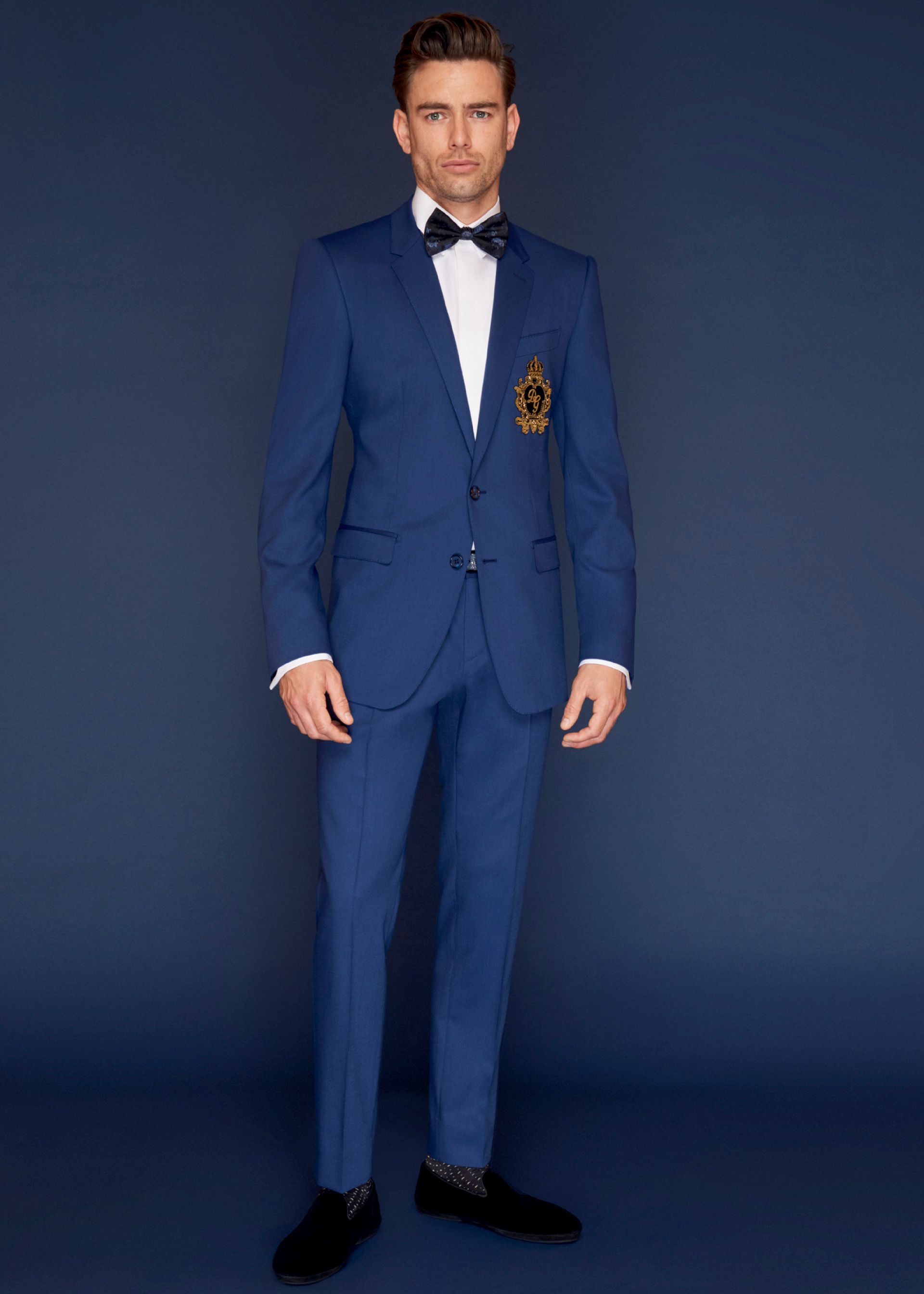 Blue Mens Suits Groom Tuxedos Best Man Wedding Formal Business Suits Custom Made 