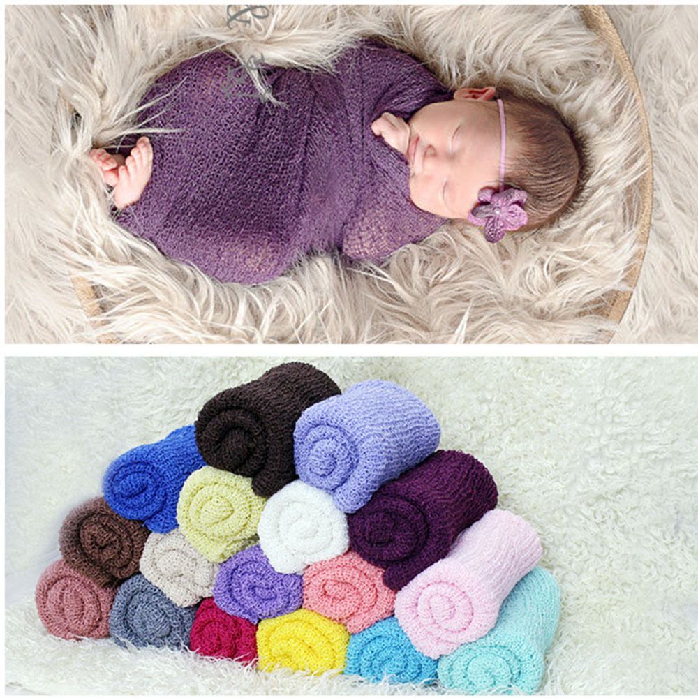 Newborn Baby Cheesecloth Cocoon Wrap Maternity Swaddle Photo Photography Prop