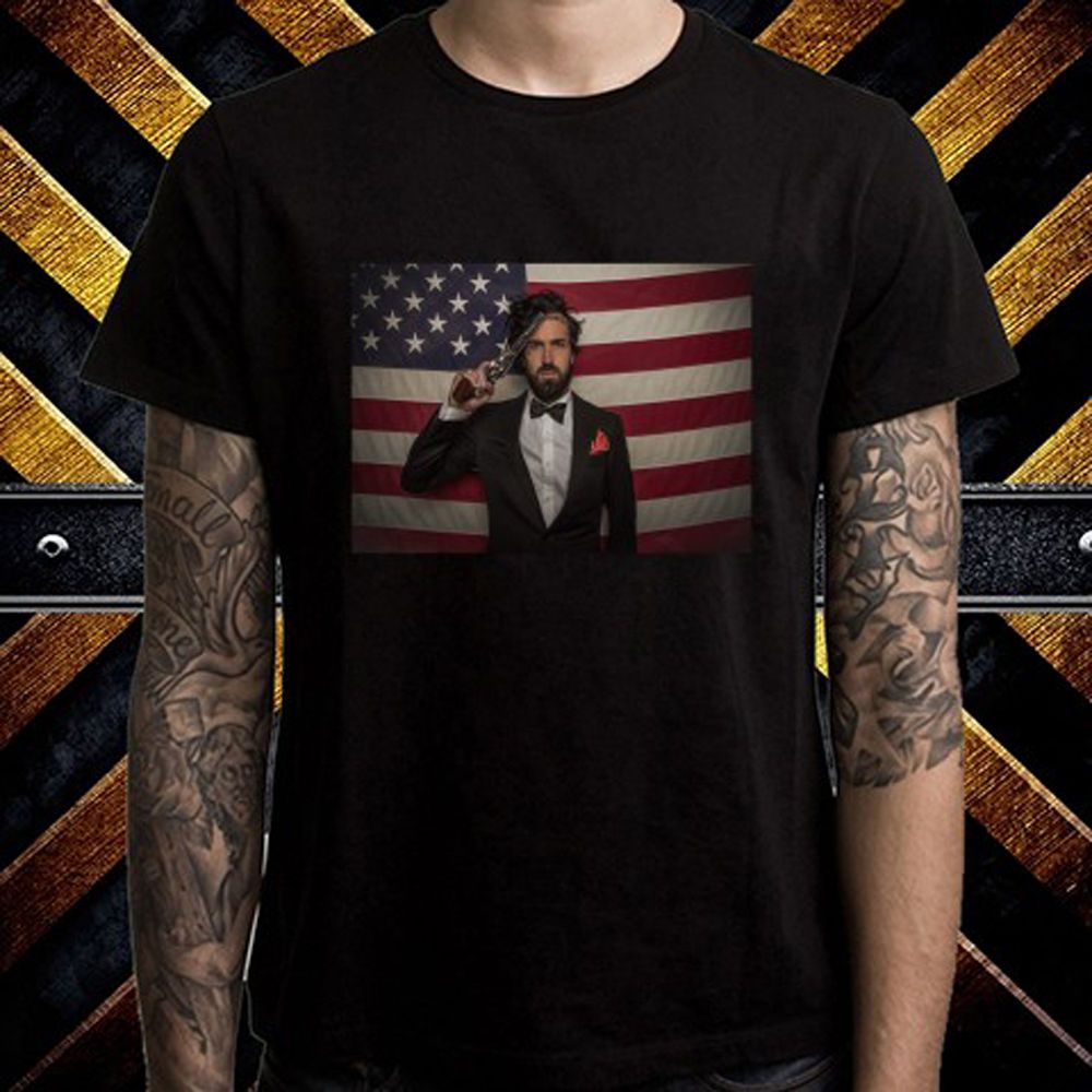 Yelawolf Slumerican American Hip Hop Men's Black T-Shirt Size S to 3XL