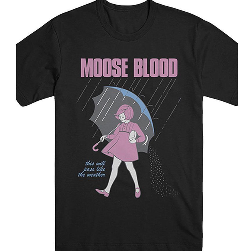 OFFERTA Moose Blood Tee Black Tshirt New Men T-Shirt Size S to 3XL