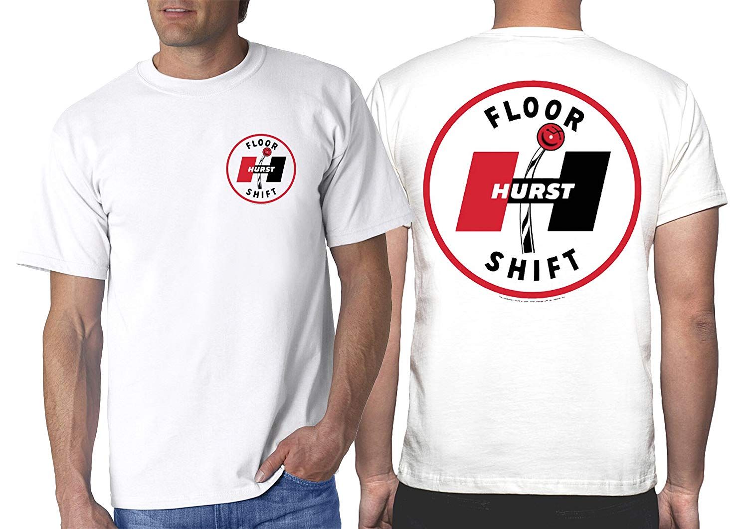 Hurst 60 S Floor Shift White T Shirt Shifter Wheels Decal