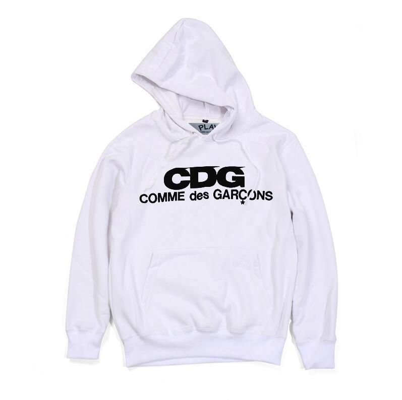 cdg hooded sweatshirt