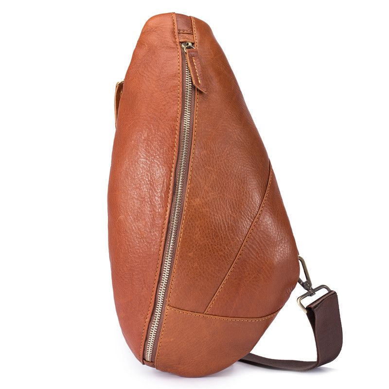 handmade leather sling bag