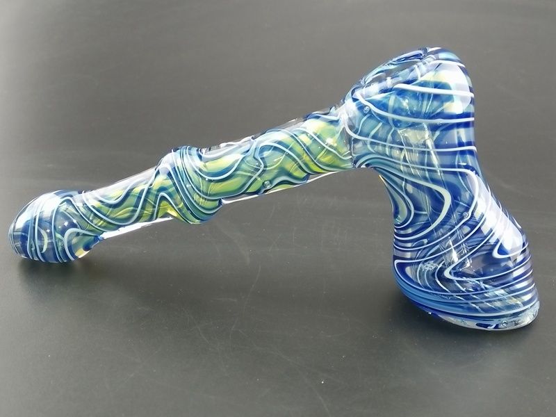 2020 6.3Inch Heady Glass Hammer Bubbler Colorful Glass Bubbler Pipe