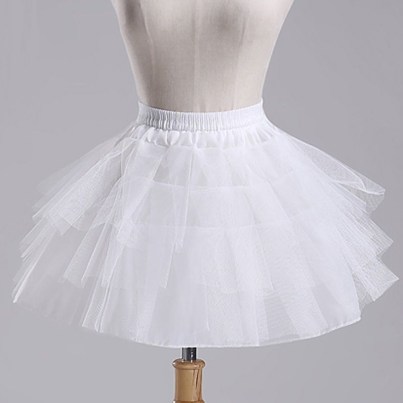 Barato Blanco A-Line Corto Enagua de Crinolina, vestido de niña de flores Enagua, Bustle Birtle, Barato Blanco A-Line Corto Enagua de Crinolina, vestido de niña de flores Enagua, Bustle Birtle,