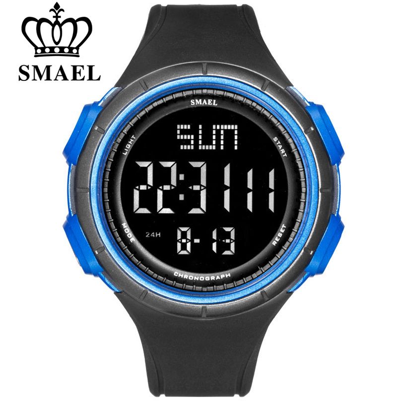 men's digital watch with large numbers