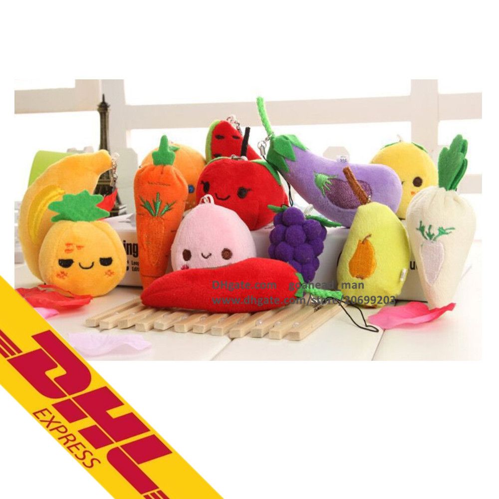 plush fruit and vegetable toys