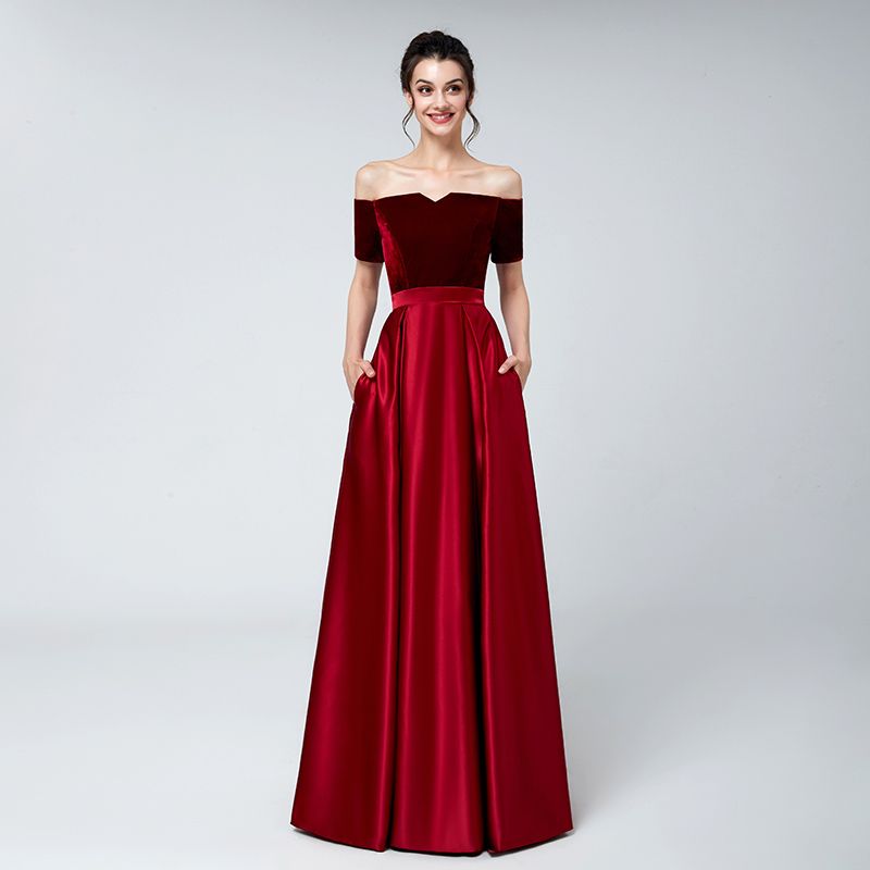 dress red velvet