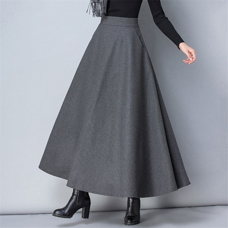 thick maxi skirt