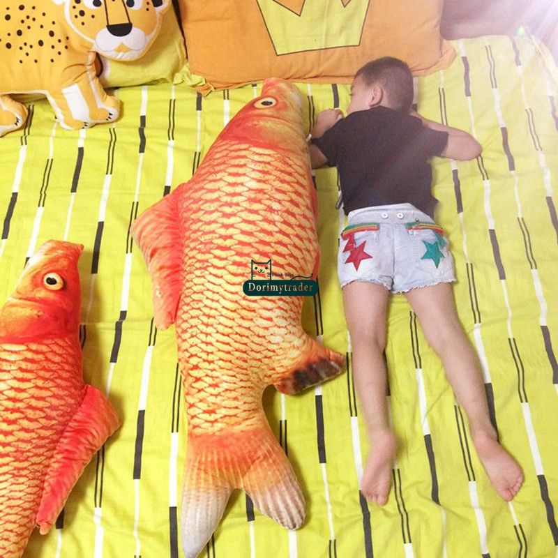 Acheter Big Simulation Animal Carpe En Peluche Jouet Peluche Animaux Realistes Poisson Oreiller Poupee Pour Bebe Cadeau Decoration Accessoires 47inch 1cm Dy De 35 79 Du Dorimytrader Fr Dhgate Com