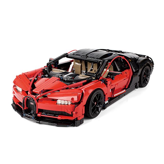 Custom Lote De 4 Rodas Vermelho Metálico 23799 Para Lego 42083 Bugatti Chiron