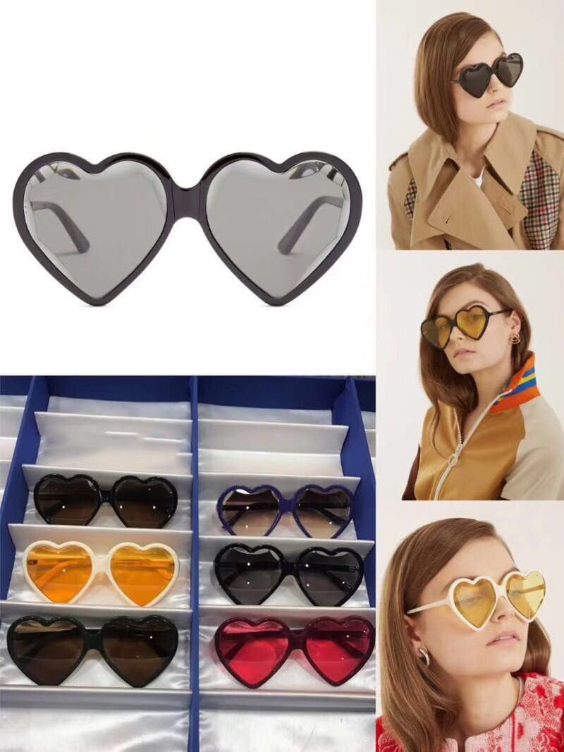 Compra Gucci Love Custom 2018 Lente De Color En Forma De Corazón De Las  Señoras Espejo De Los Hombres Gafas De Sol De Marca De Moda Gafas Ópticas  Transparentes Gafas De Sol