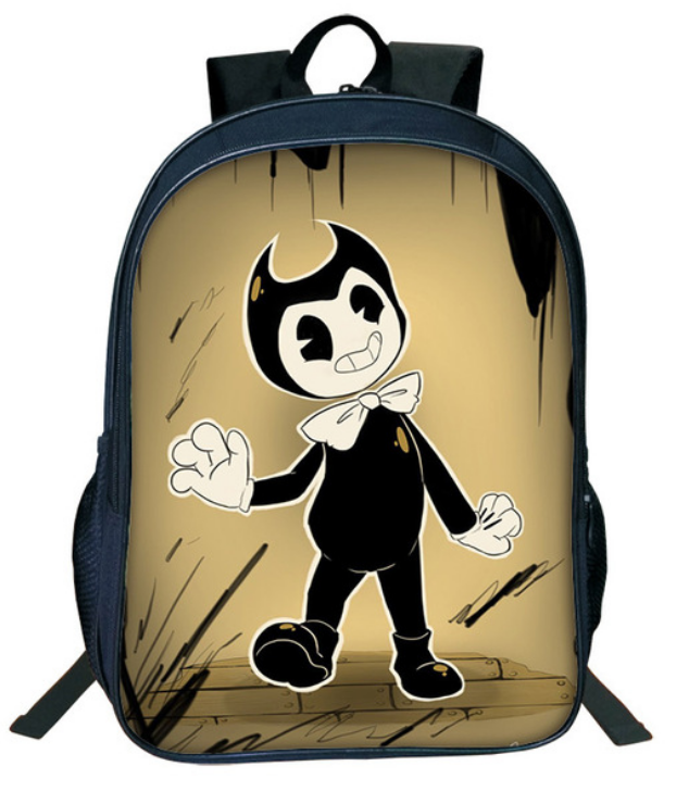cartoon open backpack