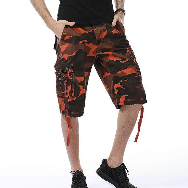 SHIFUREN Camo Baggy Cargo Shorts Men SHIFUREN Camo Baggy Cargo Shorts Men