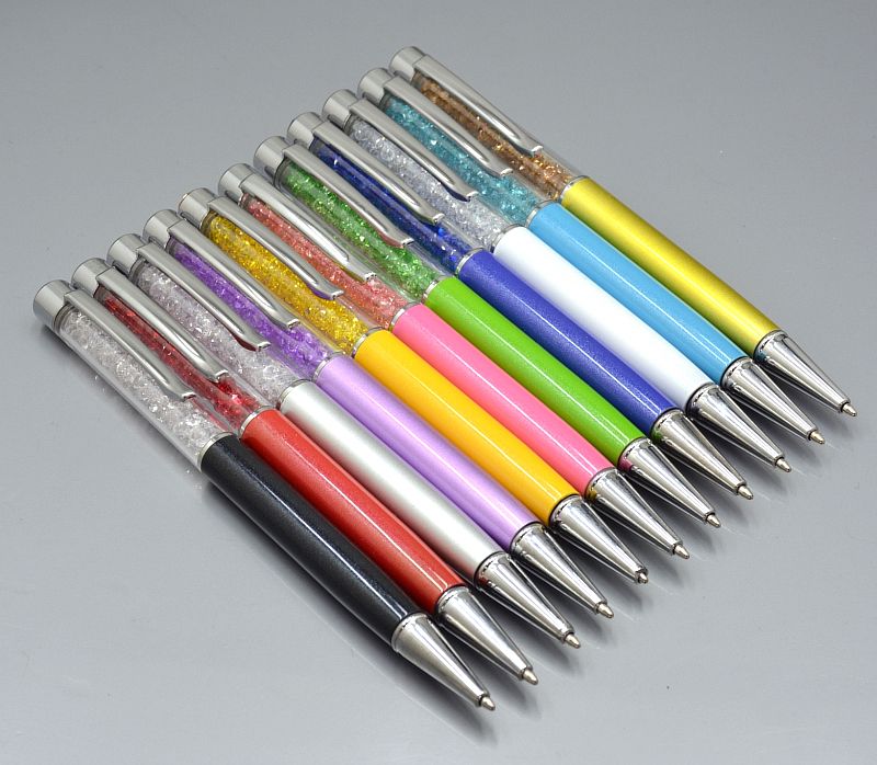 Tool Stationery Crystal Pen Signature Metal Ballpoint Pen Diamond Rollerball