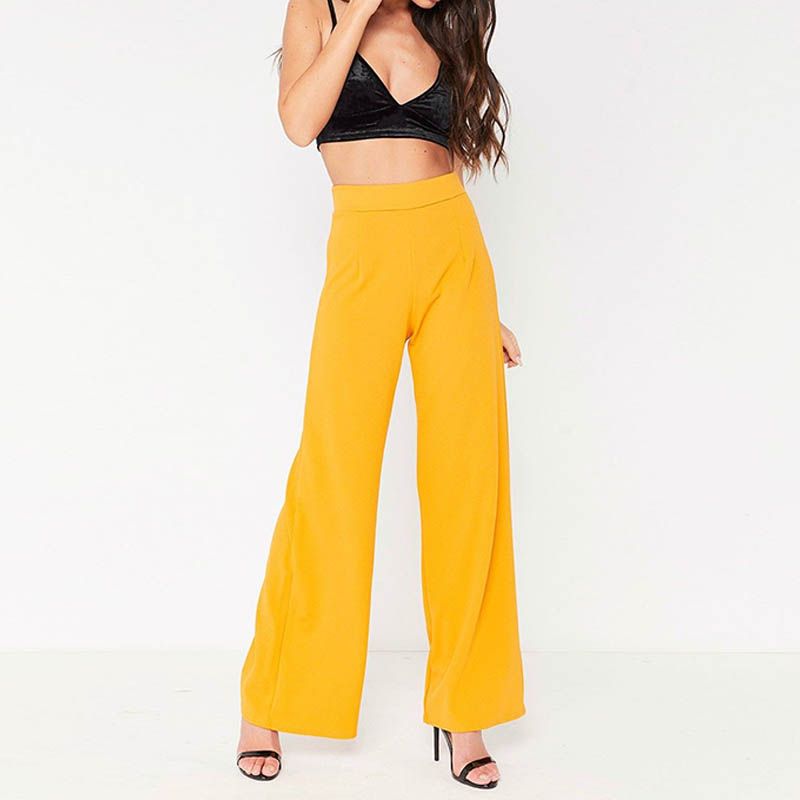 ZANZEA Women Wide Leg Pants Office 