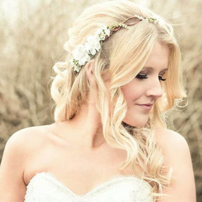 bridal floral crown