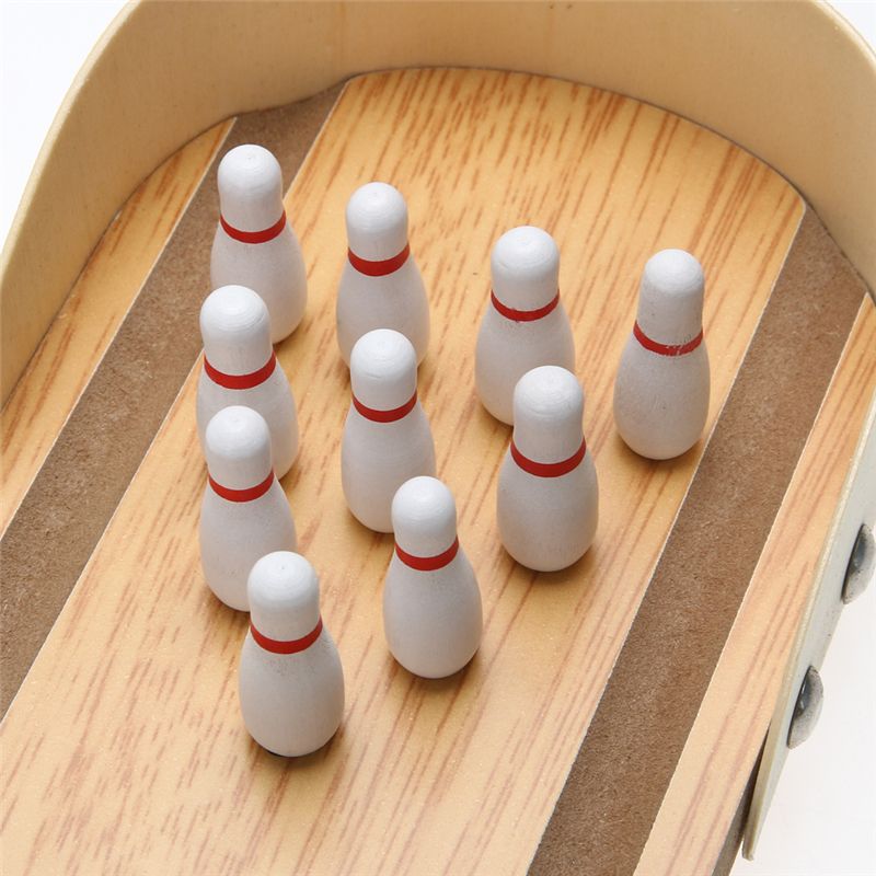 classic desktop bowling set