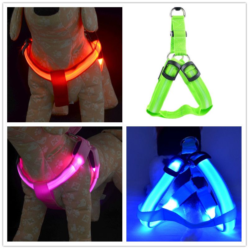 2021 C03 USB Rechargeable Pet Dog LED Light Harnesses Pet Belt Luminous