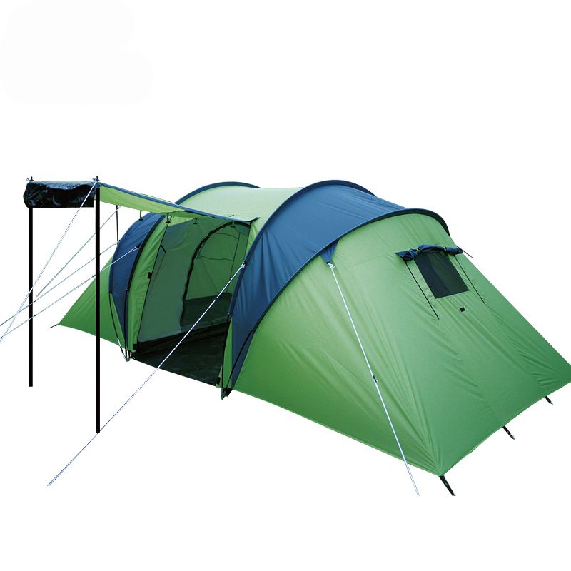 3 4persons Luxury 2room 1hall Double Layer Large Family Outdoor Camping Tent Family Party Travelling Tent Have Large Space Room No Kill Cat Shelters