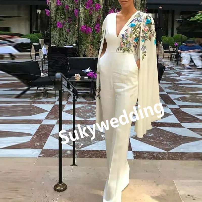 formal cape jumpsuit