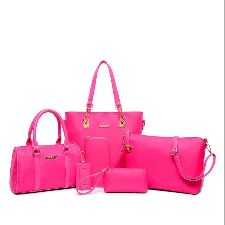 pink handbags