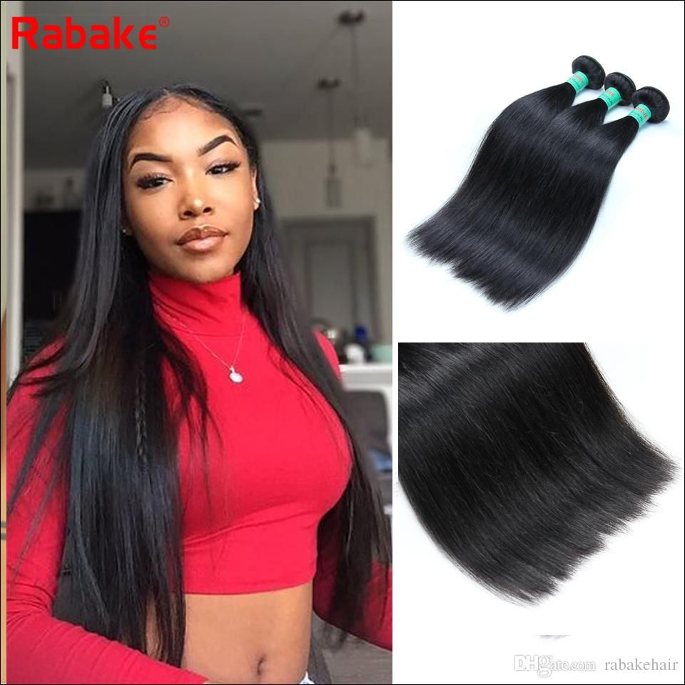 8-28 inch Straight Virgin Human Hair Weave Bundles Raw Indian Silky  Straight Human Hair Wavy Extensions Rabake South Africa Bundle Deals