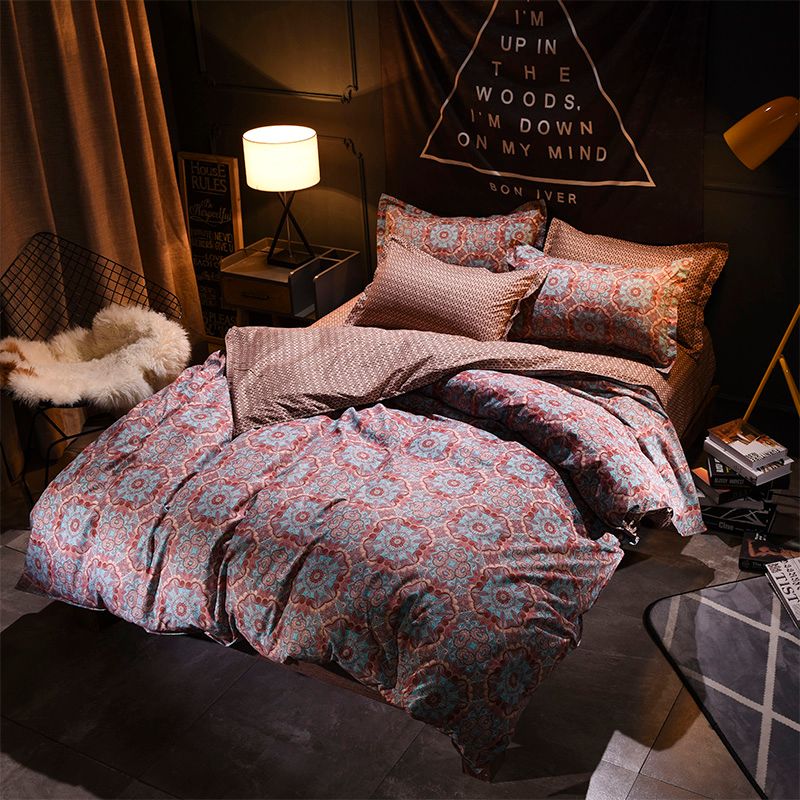 Sookie European Vintage Style Bedding Set Mandala Print Bed Linen