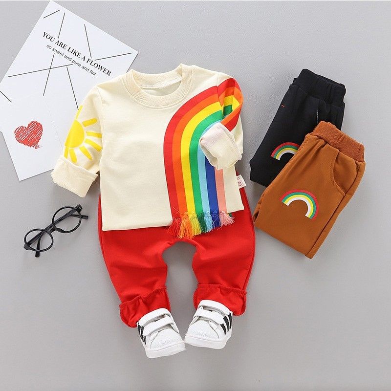 rainbow winter clothes