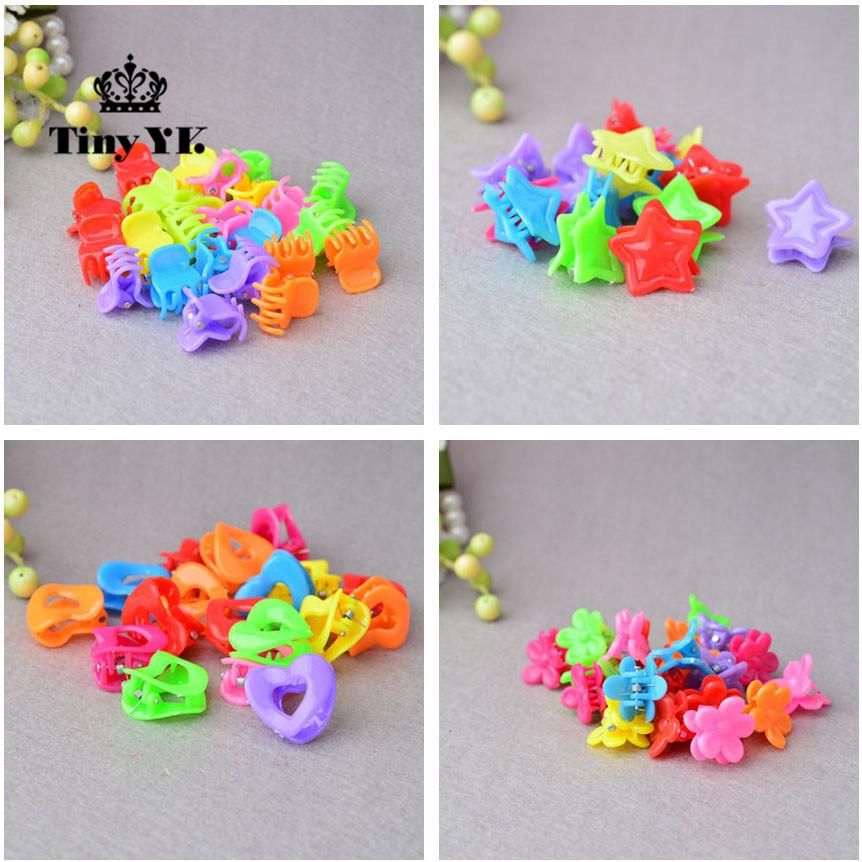 small plastic hair clips